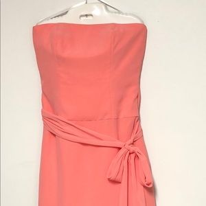 After Six Strapless Peachy Dress Sz 10